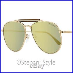 Tom Ford Aviator Sunglasses TF536 Sean 28C Gold/Blonde Havana 60mm FT0536