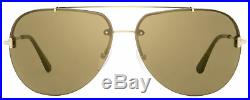 Tom Ford Aviator Sunglasses TF584 Brad-02 28G Gold/Havana 63mm FT0584