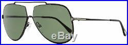 Tom Ford Aviator Sunglasses TF586 Chase-02 01N Black 61mm FT0586