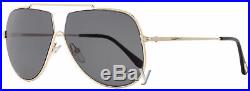 Tom Ford Aviator Sunglasses TF586 Chase-02 28A Gold/Black 61mm FT0586