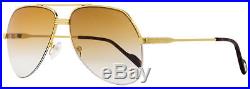Tom Ford Aviator Sunglasses TF644 Wilder-02 32F Gold/Havana 62mm FT0644