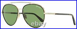 Tom Ford Aviator Sunglasses TF748F Curtis 52N Gold/Darl Havana 62mm FT0748