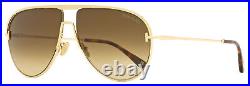 Tom Ford Aviator Sunglasses TF924 Theo 28F Gold 60mm FT0924