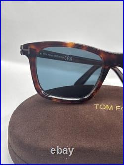 Tom Ford BARRON FT1179 Havana/Blue (54V) Sunglasses Brand New Authentic
