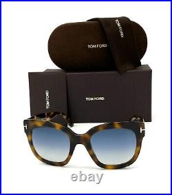 Tom Ford BEATRIX FT0613 53W Blonde Havana / Blue Gradient 52mm Sunglasses TF0613