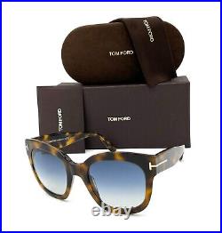 Tom Ford BEATRIX FT0613 53W Blonde Havana / Blue Gradient 52mm Sunglasses TF0613