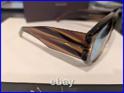 Tom Ford BRONSON FT 1044 Striped Brown/Blue 56V Sunglasses New 60mm MADE ITALY