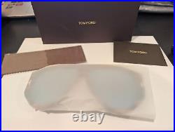 Tom Ford BRONSON FT 1044 Striped Brown/Blue 56V Sunglasses New 60mm MADE ITALY