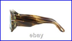 Tom Ford BRONSON FT 1044 Striped Brown/Blue Sunglasses