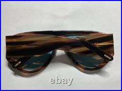 Tom Ford BRONSON FT 1044 Striped Brown/Blue Sunglasses with ALL RETAIL PACKAGE