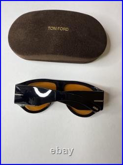 Tom Ford BRONSON TF1044/S 01E Sunglasses-Gloss Black withYellow ECO Lenses-New