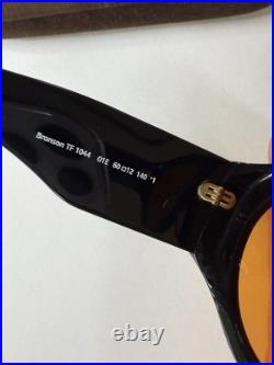 Tom Ford BRONSON TF1044/S 01E Sunglasses-Gloss Black withYellow ECO Lenses-New