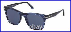 Tom Ford BROOKLYN FT 0833 Striped Blue/Blue 54/20/145 men Sunglasses
