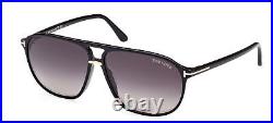 Tom Ford BRUCE FT 1026 BLACK/ GREY SHADED 61/12/145 men Sunglasses