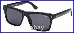 Tom Ford BUCKEY-02 FT 0906-N Shiny Black/Grey 56/17/145 men Sunglasses