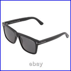 Tom Ford BUCKEY-02 FT 0906-N Shiny Black/Grey 58/17/145 men Sunglasses MSRP $430