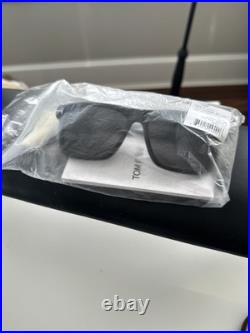Tom Ford BUCKEY-02 FT 0906-N Shiny Black/Grey 58/17/145 men Sunglasses MSRP $430