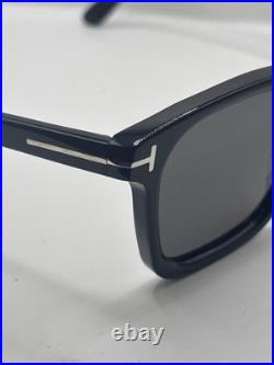Tom Ford Barron FT 1179 01D Shiny Black Smoke Polarized Lens Sunglasses 54mm