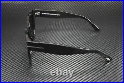 Tom Ford Beatrix-02 FT0613 01C Shiny Black Smoke Mirror 52 mm Women's Sunglasses