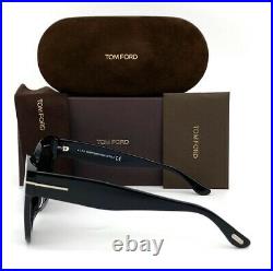 Tom Ford Beatrix FT0613 01C Shiny Black / Smoke Mirror 52mm Sunglasses TF0613