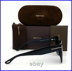 Tom Ford Beatrix FT0613 01C Shiny Black / Smoke Mirror 52mm Sunglasses TF0613