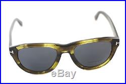 Tom Ford Benedict TF 520 98A Dark Green Havana / Grey Gradient Sunglasses NIB