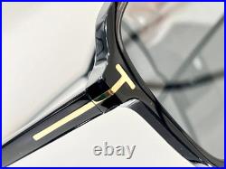 Tom Ford Black-Frame Silver-Lens Aviator Sunglasses 59 16-150