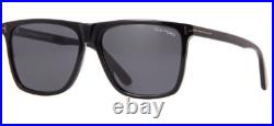 Tom Ford Black/Grey FT0832N 01A Mirrored Square Men's Sunglasses