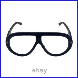 Tom Ford Black Oversized Blue Block Sunglasses Eyeglasses Frames 61mm 10mm 140mm
