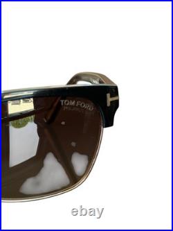 Tom Ford Black & Silver River Polarized Sunglasses TF367