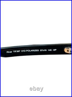 Tom Ford Black & Silver River Polarized Sunglasses TF367