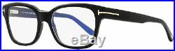 Tom Ford Blue Block Eyeglasses TF5535B 001 Black/Gold 54mm FT5535