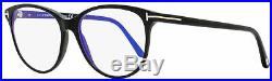 Tom Ford Blue Block Eyeglasses TF5544B 001 Black/Gold 55mm FT5544