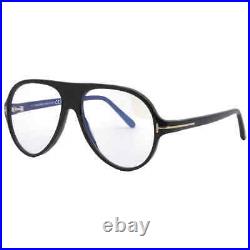 Tom Ford Blue Light Block Pilot Men's Eyeglasses FT5012-B 001 53 FT5012-B 001 53