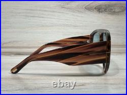 Tom Ford Bronson Striped Brown With Blue Lens Sunglasses FT 1044 Ships Now