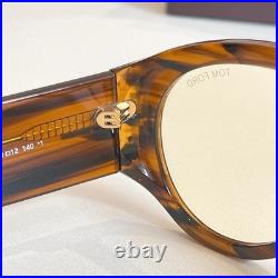 Tom Ford Bronson TF 1044 Shiny Brown Unisex Sunglasses 60 12-140