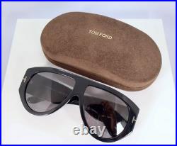 Tom Ford Bronson TF1044 01A 60mm Aviator Sunglasses in Black with Gray Lens