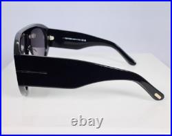 Tom Ford Bronson TF1044 01A 60mm Aviator Sunglasses in Black with Gray Lens