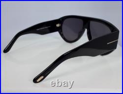 Tom Ford Bronson TF1044 01A 60mm Aviator Sunglasses in Black with Gray Lens