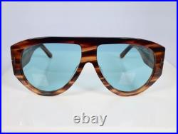 Tom Ford Bronson TF1044 56V 60mm Aviator Sunglasses in Havana with Blue Lens