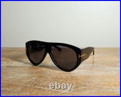 Tom Ford Bronson TF1044 Oversized Aviator Sunglasses 60mm Black/Gray Lens