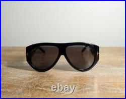 Tom Ford Bronson TF1044 Oversized Aviator Sunglasses 60mm Black/Gray Lens