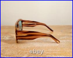 Tom Ford Bronson TF1044 Oversized Aviator Sunglasses 60mm Brown Stripe/Blue Lens