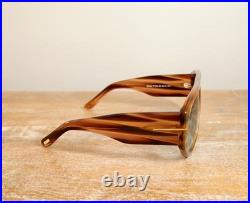 Tom Ford Bronson TF1044 Oversized Aviator Sunglasses 60mm Brown Stripe/Blue Lens