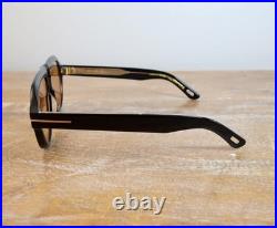 Tom Ford Bronson TF1225 Oversized Aviator Sunglasses 59mm Black/Brown Lens