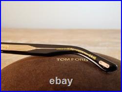 Tom Ford Bronson TF1225 Oversized Aviator Sunglasses 59mm Black/Brown Lens