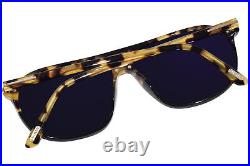 Tom Ford Bruce TF1026 05A Sunglasses Men's Shiny Havana/Black/Brown Pilot 61mm