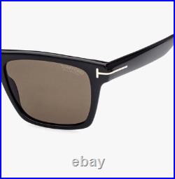 Tom Ford Buckley Black with Brown Polarized Lens, Men's Sunglasses (FT0906 01H)