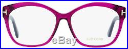 Tom Ford Butterfly Eyeglasses TF5435 075 Fuchsia/Dark Havana 57mm FT5435