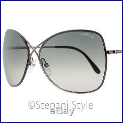 Tom Ford Butterfly Sunglasses TF250 Colette 08C Gunmetal/Black 63mm FT0250